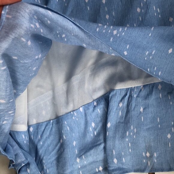 Charles Henry Light Blue Tiered One Shoulder Dress Size Extra Small - Picture 5 of 11